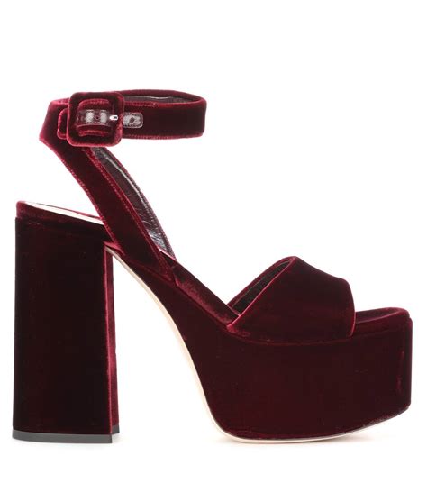 miu miu crossbody velvet platform sandals|where to buy miu michu.